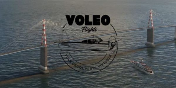 Vol virtuel entre La Baule et Nantes avec Voléo